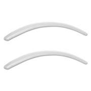 Alera Neratoli Series Replacement Arm Pads, Faux Leather, 1.77w x .59d x 15.15h, White, 1 Pair (NRAP06)