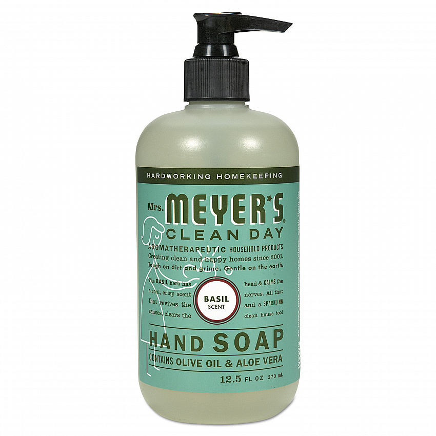 Clean Day Liquid Hand Soap, Basil Scent, 12.5 oz, 6/Carton (651344)