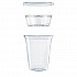 Clear PET Grab n Go Kit Combo with Insert, 12 oz, Plastic, Clear, 500/Carton (PF35C1CP)