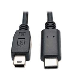 Tripp Lite USB 2.0 Cable, USB 5-Pin Mini-B to USB Type-C (USB-C) (M/M), 6 ft. (U040006MINI)