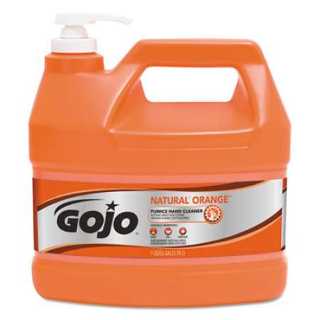 GOJO NATURAL ORANGE Pumice Hand Cleaner, Citrus, 1 gal Pump Bottle (095504EA)