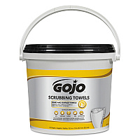 Scrubbing Towels, Hand Cleaning, Orange Scent, White/Yellow, 170/Bucket, 2 Buckets/Carton (639802)