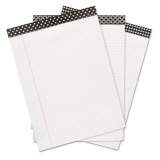 Universal Fashion Writing Two-Section Pad, Assorted Geometric Headband Designs, Wide/Legal Rule, 50 White 5 x 8 Sheets, 6/Pack (35898)