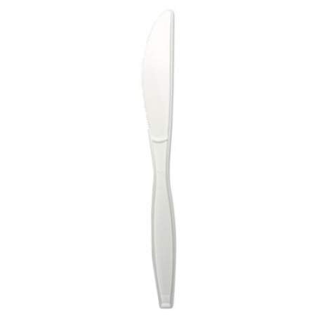 Boardwalk Heavyweight Polypropylene Cutlery, Knife, White, 1000/Carton (KNIFEHWPPWH)