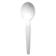 Boardwalk Heavyweight Polystyrene Cutlery, Soup Spoon, White, 1000/Carton (SOUPHWPSWH)