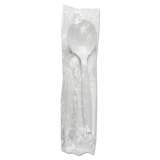 Boardwalk Mediumweight Wrapped Polystyrene Cutlery, Soup Spoon, White, 1,000/Carton (SSMWPSWIW)