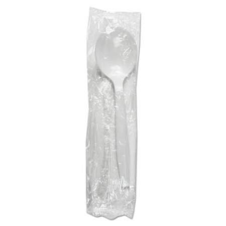 Boardwalk Mediumweight Wrapped Polystyrene Cutlery, Soup Spoon, White, 1,000/Carton (SSMWPSWIW)