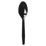 Boardwalk Mediumweight Polystyrene Cutlery, Teaspoon, Black, 1000/Carton (TEAMWPSBLA)