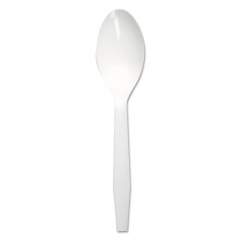 Boardwalk Mediumweight Polystyrene Cutlery, Teaspoon, White, 1000/Carton (TEAMWPSWH)