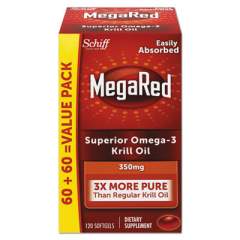 MegaRed Omega-3 Krill Oil Softgel, 120/Bottle (95330EA)