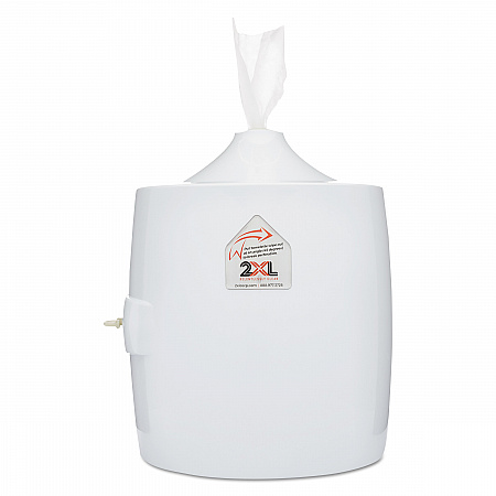 Contemporary Wall Mount Wipe Dispenser, 11 x 11 x 13, White (L82)