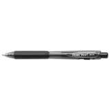 Pentel WOW! Ballpoint Pen, Retractable, Medium 1 mm, Black Ink, Black Barrel, Dozen (BK440A)