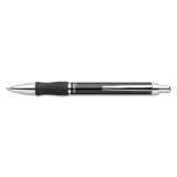 Pentel Client Ballpoint Pen, Retractable, Medium 1 mm, Black Ink, High-Gloss Black/Chrome Barrel (BK910AA)