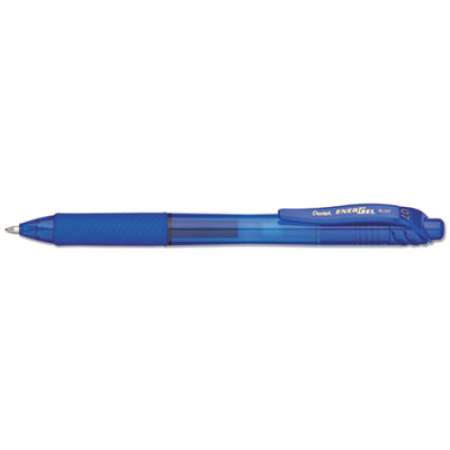 Pentel EnerGel-X Gel Pen, Retractable, Medium 0.7 mm, Blue Ink, Blue Barrel, Dozen (BL107C)