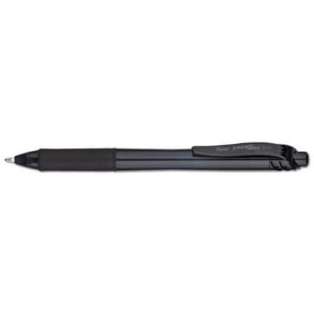 Pentel EnerGel-X Gel Pen, Retractable, Bold 1 mm, Black Ink, Smoke Barrel, Dozen (BL110A)