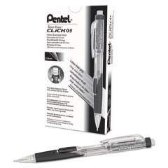 Pentel Twist-Erase CLICK Mechanical Pencil, 0.9 mm, HB (#2.5), Black Lead, Black Barrel (PD279TA)