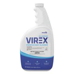 Diversey Virex All-Purpose Disinfectant Cleaner, Lemon Scent, 32 oz Spray Bottle, 4/Carton (CBD540540)
