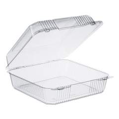 Dart StayLock Clear Hinged Lid Containers, 75.7 oz, 9.1 x 9.5 x 3.6, Clear, 250/Carton (C50UTD)