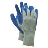 Boardwalk Rubber Palm Gloves, Gray/Blue, X-Large, 1 Dozen (00027XL)