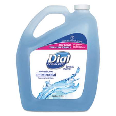 Dial Professional Antibacterial Foaming Hand Wash, Spring Water, 1 gal, 4/Carton (15922)