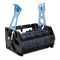 Pro Mod Manual Hard Roll Towel Dispenser Module, 9.63 x 13.38 x 8.13, Black/Blue (34359)