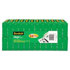 Scotch Magic Tape Value Pack, 1" Core, 0.75" x 83.33 ft, Clear, 24/Pack (810K24)