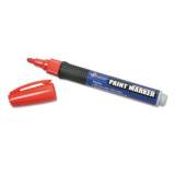 AbilityOne 7520015889100 SKILCRAFT Paint Marker, Medium Bullet Tip, Red, 6/Pack