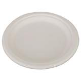 SCT ChampWare Heavyweight Bagasse Dinnerware, Plate, 9" dia, White, 500/Carton (18140)