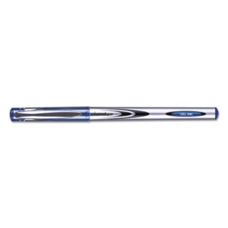 Universal Gel Pen, Stick, Medium 0.7 mm, Blue Ink, Silver/Blue Barrel, Dozen (39621)