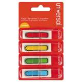 Universal Page Flags, Assorted Colors, 35 Flags/Dispenser, 4 Dispensers/Pack (99004)
