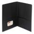 Smead Two-Pocket Folder, Textured Paper, 100-Sheet Capacity, 11 x 8.5, Black, 25/Box (87853)