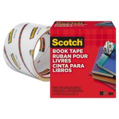 Scotch Book Tape, 3" Core, 3" x 15 yds, Clear (8453)