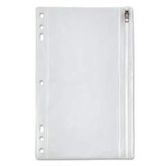 Oxford Zippered Ring Binder Pocket, 9 1/2 x 6, Clear (68599)