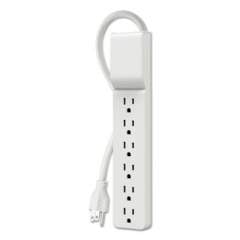 Belkin Home/Office Surge Protector, 6 Outlets, 10 ft Cord, 720 Joules, White (BE10600010)