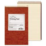 Ampad Gold Fibre Retro Wirebound Writing Pads, Medium/College Rule, Red Cover, 80 Antique Ivory 5 x 8 Sheets (20007)