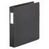 Universal Deluxe Non-View D-Ring Binder with Label Holder, 3 Rings, 1.5" Capacity, 11 x 8.5, Black (20771)