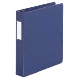 Universal Deluxe Non-View D-Ring Binder with Label Holder, 3 Rings, 1.5" Capacity, 11 x 8.5, Royal Blue (20775)