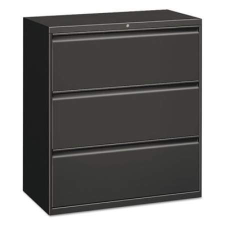 Alera Three-Drawer Lateral File Cabinet, 30w x 19.25d x 40.88h, Charcoal (ALELF3041CC)