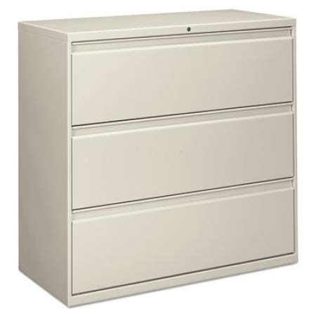 Alera Lateral File, 3 Legal/Letter/A4/A5-Size File Drawers, Light Gray, 42" x 19.25" x 40.88" (ALELF4241LG)