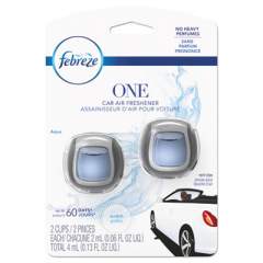 Febreze CAR Air Freshener, Fresh Water, 2 mL Clip, 8/Carton (74593)