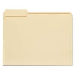 Universal Top Tab Manila File Folders, 1/3-Cut Tabs, Assorted Positions, Letter Size, 11 pt. Manila, 100/Box (12113)