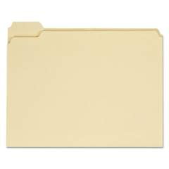 Universal Top Tab Manila File Folders, 1/5-Cut Tabs, Assorted Positions, Letter Size, 11 pt. Manila, 100/Box (12115)