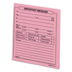 Universal Important Message Pink Pads, 4.25 x 5.5, 1/Page, 50 Forms/Pad, Dozen (48023)
