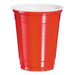 Dart PLASTIC COLD DRINK CUPS, 14 OZ, RED, 50 CUPS/BAG, 20 BAGS/CARTON (P12SR)