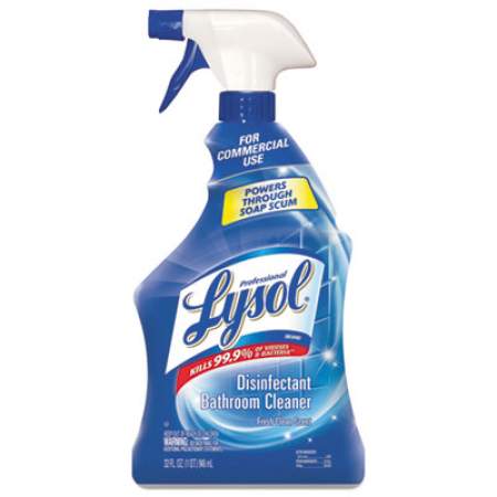 Professional LYSOL Disinfectant Bathroom Cleaner, 32 oz Spray Bottle, 12/Carton (04685CT)