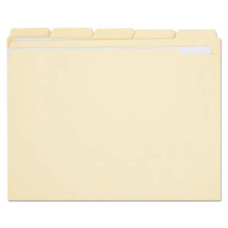 Universal Double-Ply Top Tab Manila File Folders, 1/5-Cut Tabs, Letter Size, 100/Box (16115)