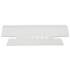 Universal Hanging File Folder Plastic Index Tabs, 1/3-Cut Tabs, Clear, 3.5" Wide, 25/Pack (43313)