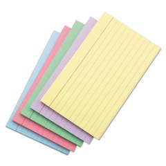 Universal Index Cards, Ruled, 3 x 5, Assorted, 100/Pack (47216)