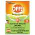 OFF! Botanicals Insect Repellant, Box, 10 Wipes/Pack, 8 Packs/Carton (694974)
