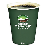 Paper Hot Cups, 12 oz, Green Mountain Design, 1,000/Carton (93766)
